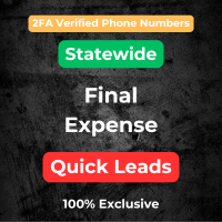 Verified Phone Numbers - Quick Facebook Final Expense Leads - Exclusive Lead - Statewide